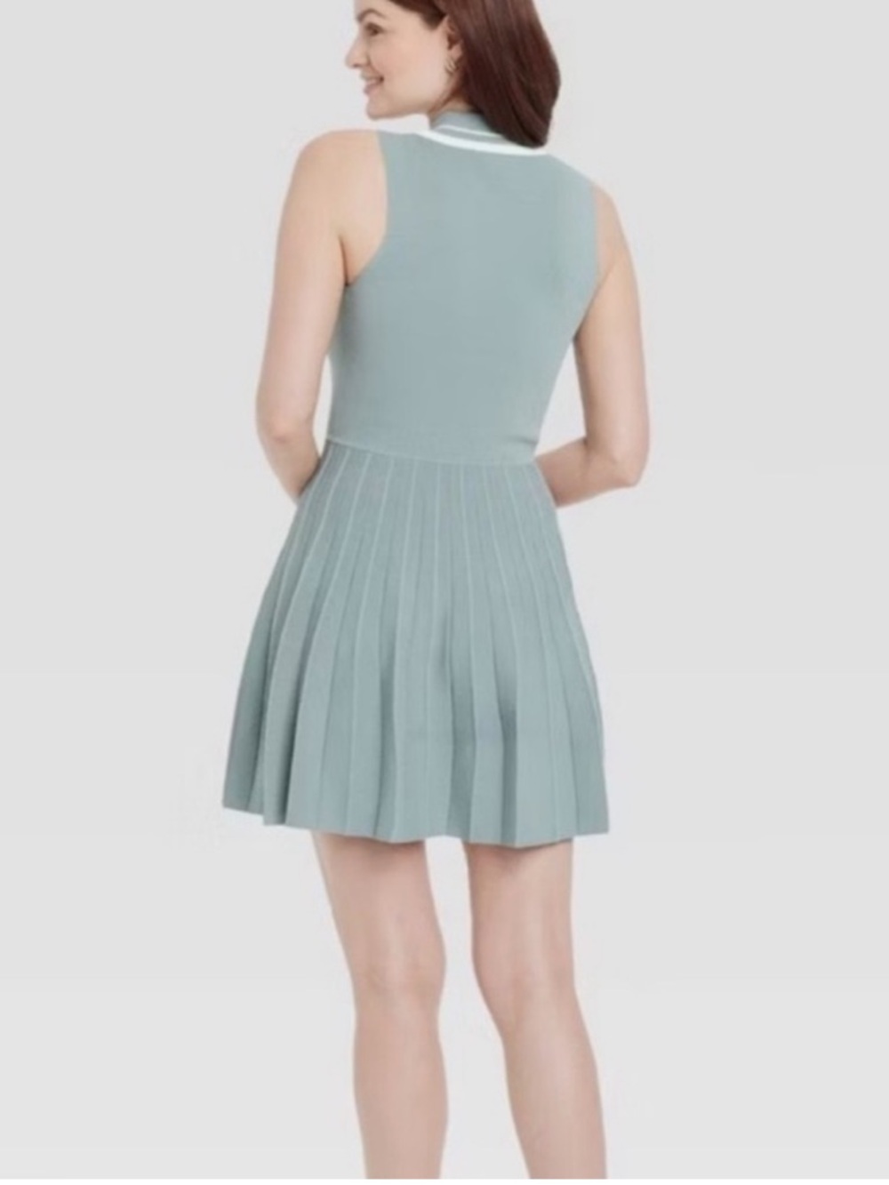 NEW WITH TAGS A New Day Sleeveless Pleated Polo Dress Size Large - Picture 2 of 8